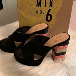 Mix No 6 Black Suede Shoes